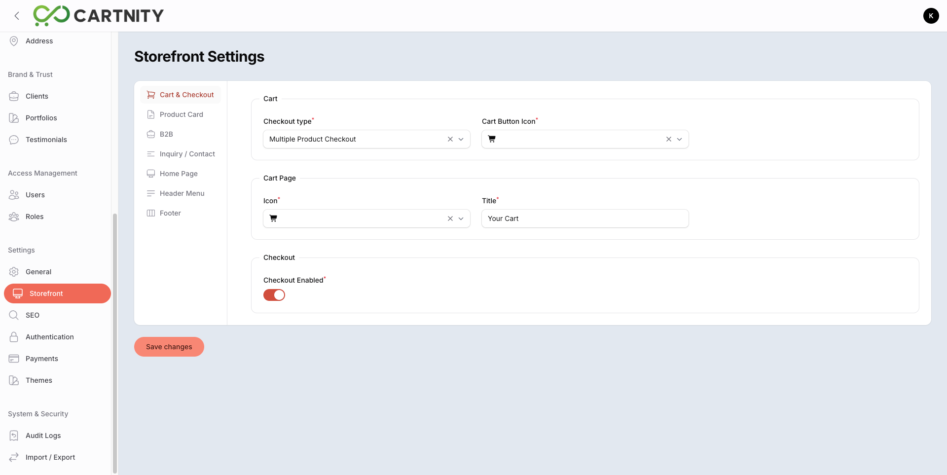 Cartnity store example 3