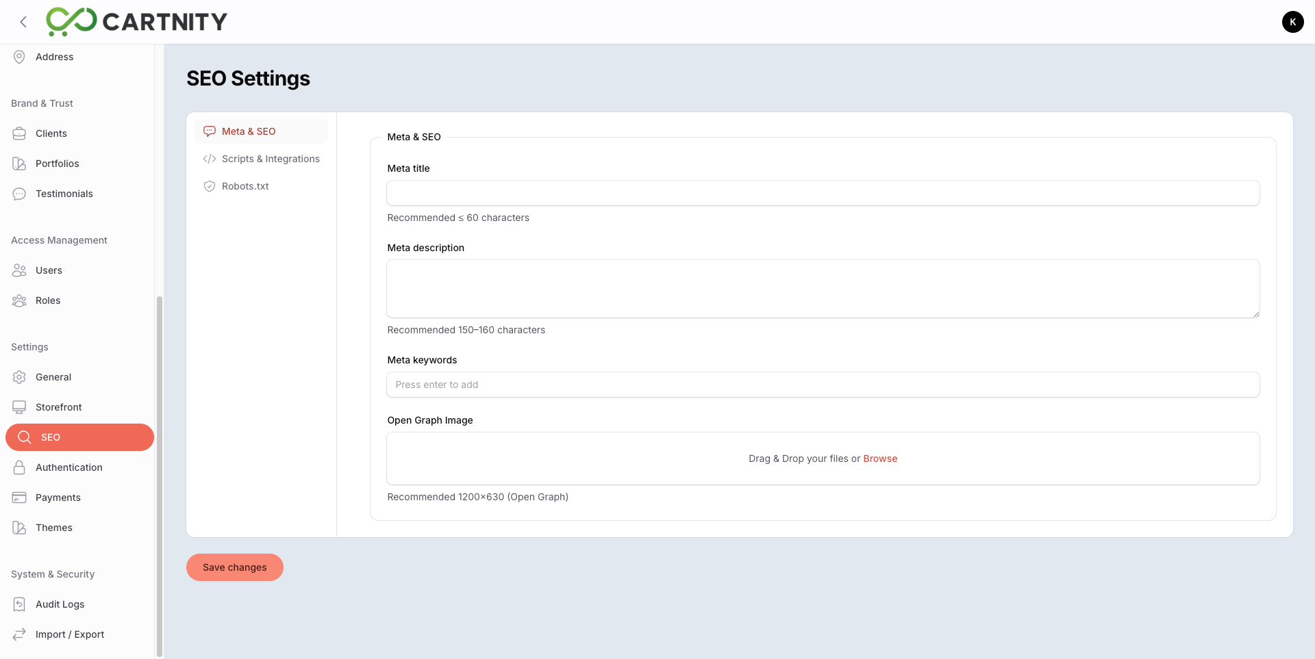 Cartnity store example 4